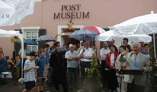 Einweihung des Postmuseums
